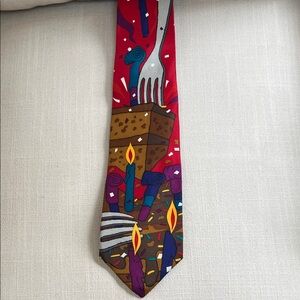 The Beetles “Birthday”  Men's Tie